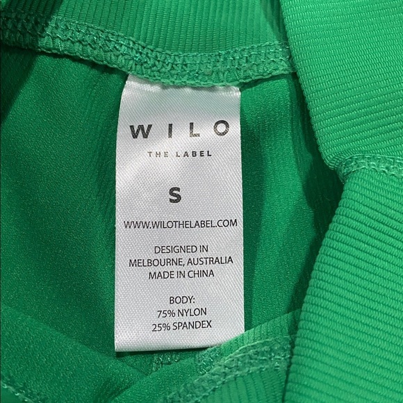 Wilo The Label Green Women's High-Waisted Shorts - Picture 2 of 6